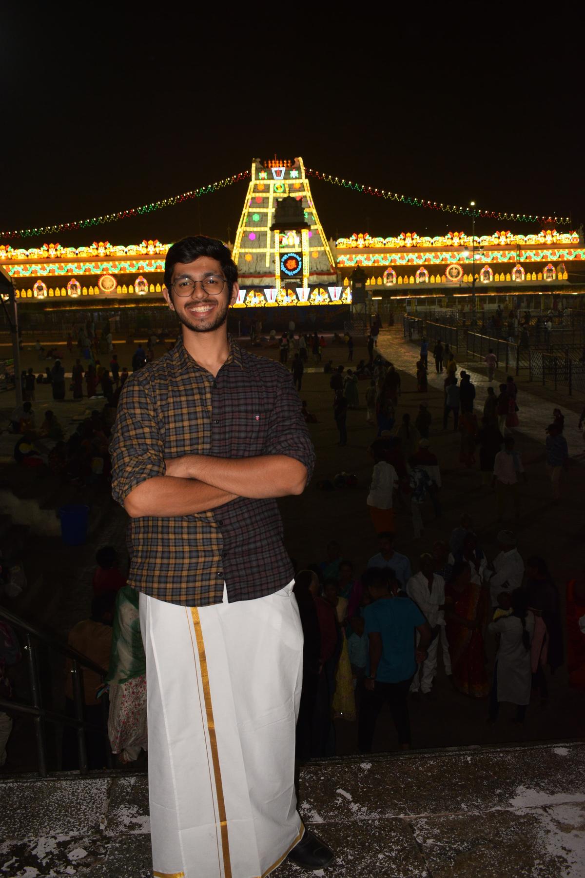 Prakhar at a festive event